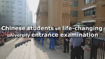 Chinese students sit life-changing university entrance examination