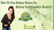 How To Pass Kidney Stones For Better Gallbladder Health?