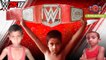 wwe kids wrestling  universal championship match ray mastario vs roman reigns  10 minute funny