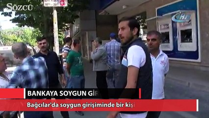 Bağcılar'da bankaya soygun girişimi: 1 yaralı