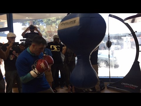 Rios workout killer uppercuts
