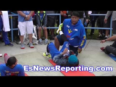 manny pacquiao rapping with Apl.de.ap of The Black Eyed Peas - EsNews