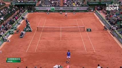 Roland-Garros 2017 : Nadal fait courir Carreno Busta (2-5)