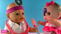 Video para pupsik muñeca médico trata a niñas enfermos de dibujos animados pinchazo con muñecas