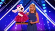 Americas Got Talent 2017 - Darci Lynne - 12 ans - fait chanter son lapin en peluche avec brio