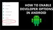 How To Enable Developer Options In Android?