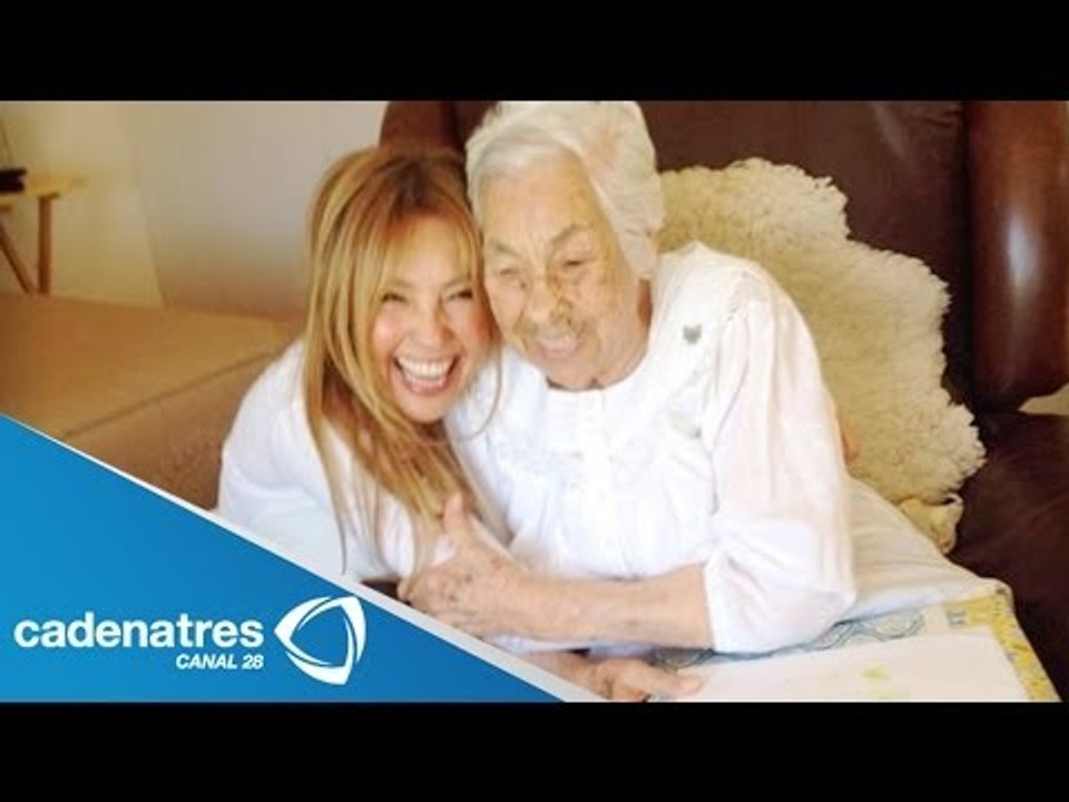 Thalía le paga pensión a su abuela Eva Mange / Thalía pension pays her grandmother Eva Mange