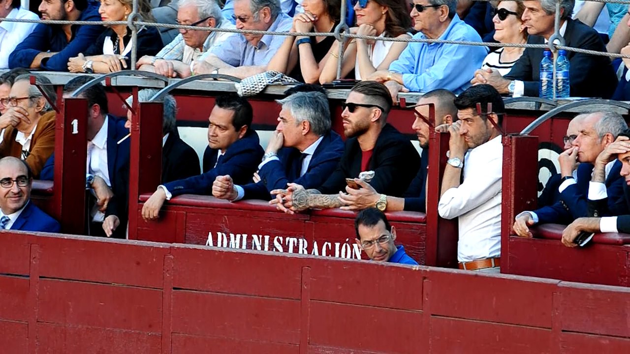 Sergio Ramos y Feliciano López, tarde de toros...