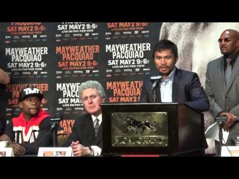 manny pacquiao vs floyd mayweather final press conference EsNews