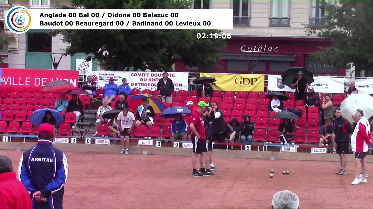 Barrages M1 (première phase) du Super 16 masculin, 105ème édition des Tournois Boulistes de Pentecôte, Sport Boules, Lyon 2017