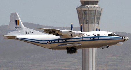 Myanmar Ordusuna Ait Uçak, İçinde 116 Kişiyle Radardan Kayboldu