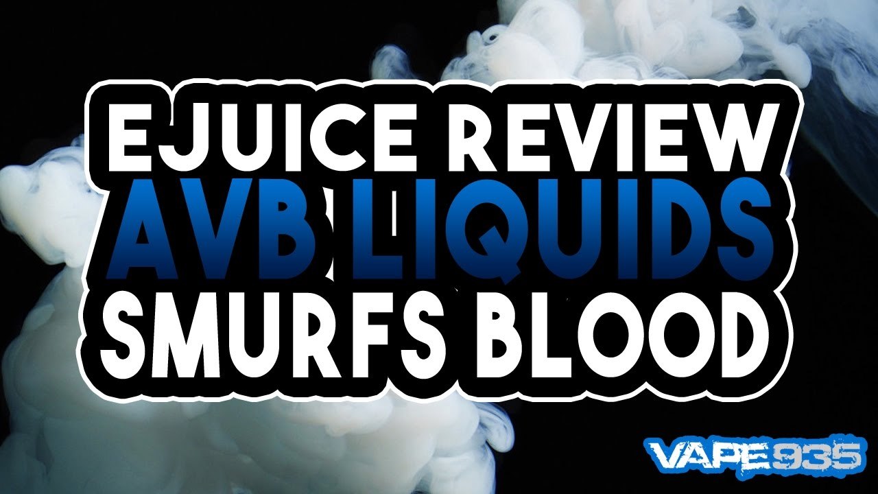 AVB Liquids - Smurfs Blood Blue Slush Ejuice Liquid Review