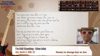 I'm Still Standing - Elton John Bass Backing Track with chords and lyrics