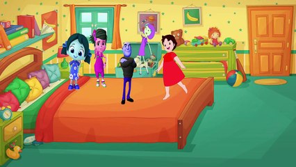 Gürgen Niloya Heidi İbi Beş Küçük Maymun Zıplamış Yatakta Şarkısıyla Zıplıyor,Çizgi film izle 2017