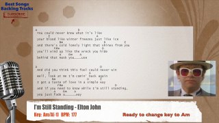 I'm Still Standing - Elton John Vocal Backing Track with chords and lyrics