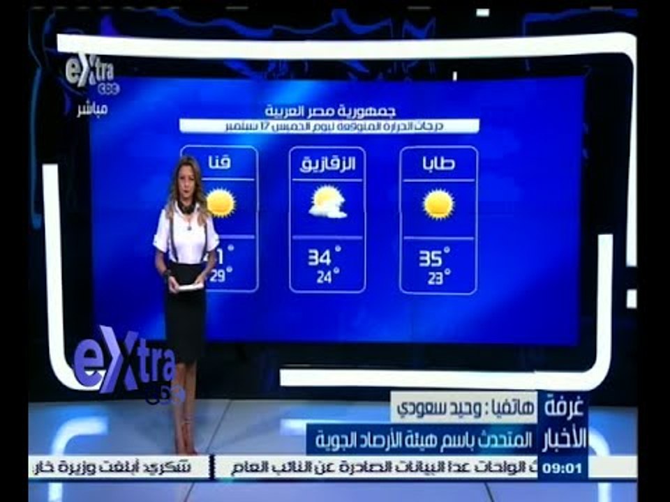 #غرفة_الأخبار | حالة الطقس ودرجات الحرارة ليوم...
