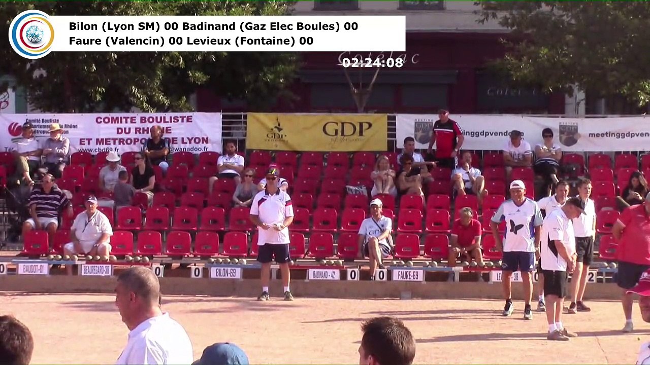 Premières parties de poules (première phase) du Super 16 masculin, 105ème édition des Tournois Boulistes de Pentecôte, Sport Boules, Lyon 2017