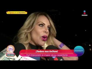 Yuri ofreció un concierto dedicado sólo a lucir su voz