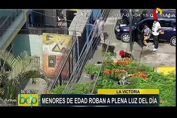 La Victoria: menores de edad roban a plena luz del día