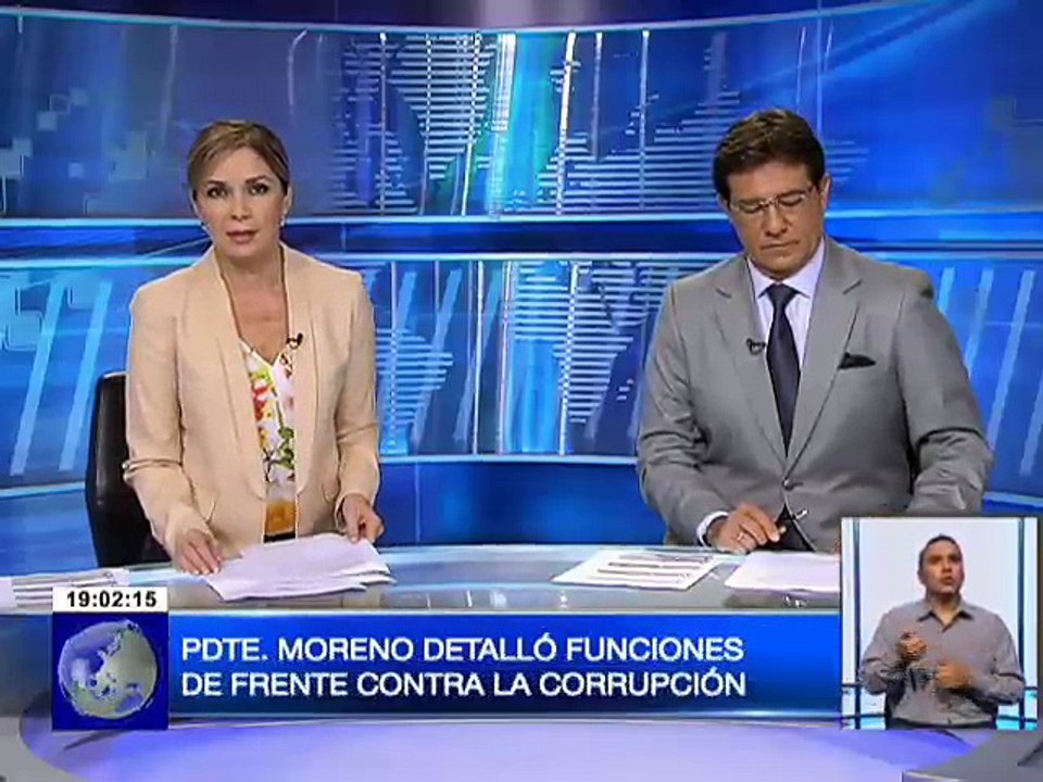 Presidente Lenín Moreno detalló funciones de frente contra la corrupción