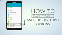 How To Enable Disable Developer Option Android - AllTechMess - YouTube