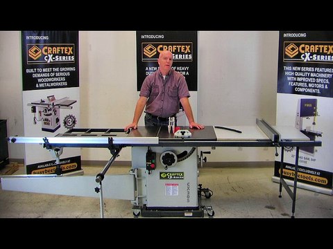 Cabinet Table Saw with Riving Knife Craftex CX-Series CX205/CX206 from Busy Bee Tools