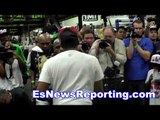 floyd mayweather vs manny pacquiao workout vs workout - esnews boxing