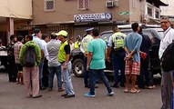 Una pareja se salva de morir en un accidente de tránsito en el centro de Guayaquil