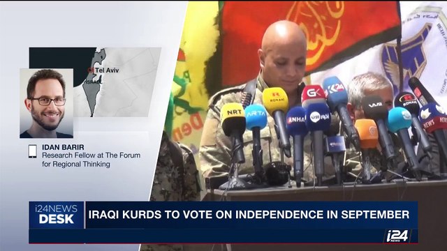 i24NEWS DESK | Iraqi Kurds to vote on independence in September | Wednesday, June 7th 2017