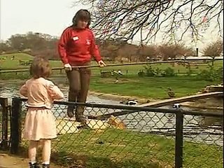 The Teletubbies - we are going to feed the monkeys