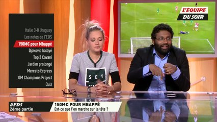 Foot - EDS - la chaîne L'Equipe : 150 millions d'euros sur Mbappé. Marche-t-on sur la tête ?