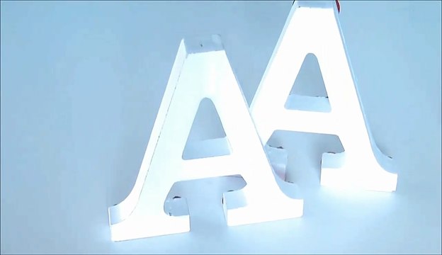 DIY _ ¡Letras decorativas super fáciles! ♥ ♥