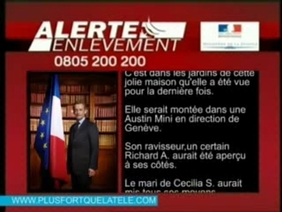 Alerte Cecilia Sarkozy