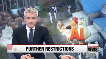 South Korea restricts movement of live poultry to combat AI outbreak