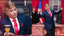 Nasir as donald trump in white House Khabardar