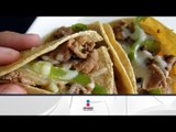 Receta de tacos de carne con salsa de cilantro / Recipe beef tacos with cilantro sauce