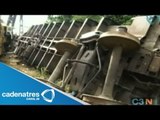 Suman 11 fallecidos en el accidente de La Bestia; retiran últimos vagones del tren
