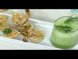 Gazpacho verde con camarones / Green gazpacho with shrimp