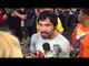Manny Pacquiao I Want To Give The Fans What They Want not talking rematch