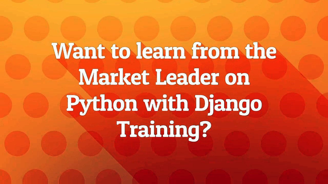 Best Python with Django Training in Bangalore | www.myTectra.com