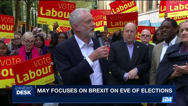 i24NEWS DESK | May focuses on Brexit on Eve of elections | Thursday, June 8th 2017