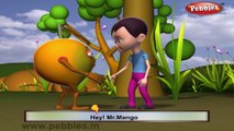 Mango | 3D animated nursery rhymes for kids with lyrics  | popular Fruits rhyme for kids | Mango song | Fruits songs |  Funny rhymes for kids | cartoon  | 3D animation | Top rhymes of fruits for children