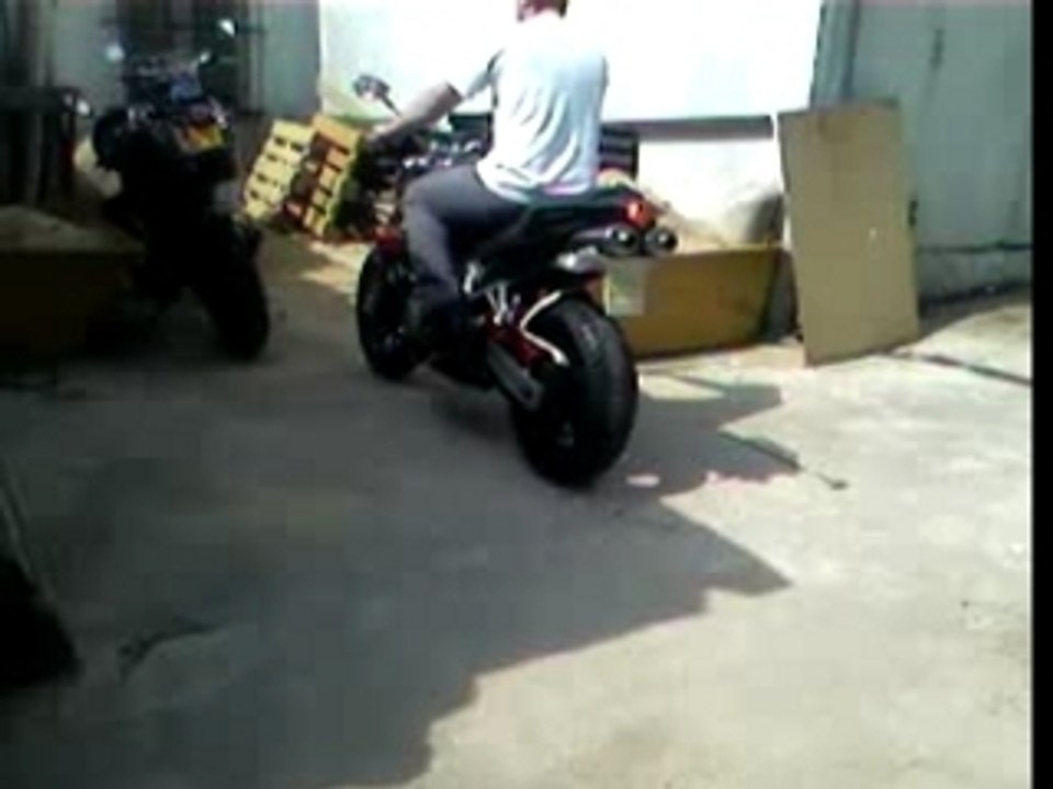 Mon frero et sa moto