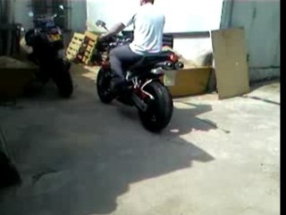 Mon frero et sa moto