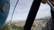 Une tyrolienne fixée au 1er étage de la Tour Eiffel... Descente incroyable