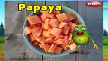 Papaya | 3D animated nursery rhymes for kids with lyrics  | popular Fruits rhyme for kids | Papaya song | Fruits songs |  Funny rhymes for kids | cartoon  | 3D animation | Top rhymes of fruits for children