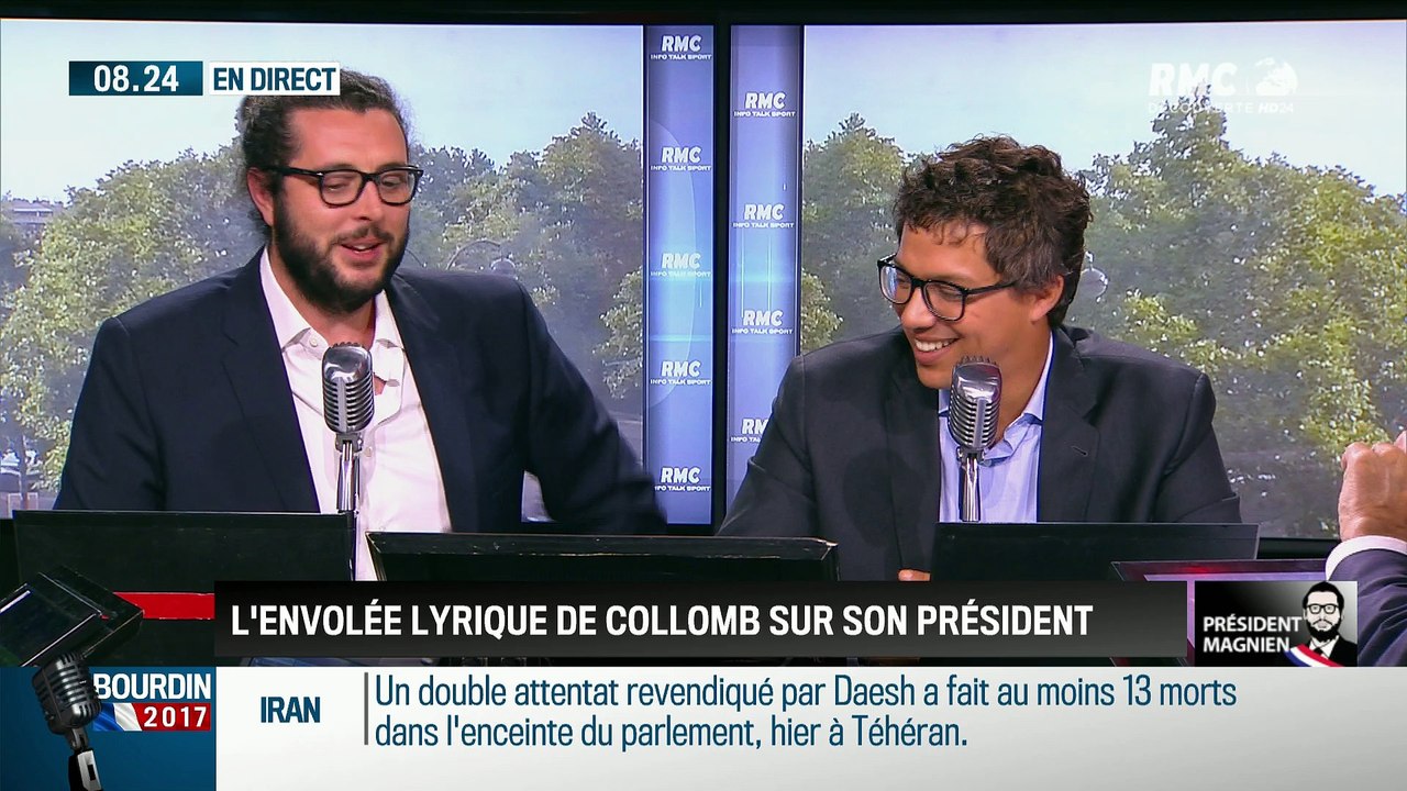 QG Bourdin 2017 : Président Magnien ! : L'envolée lyrique de Gérard Collomb sur son président - 08/06