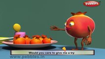 Pomegranate | 3D animated nursery rhymes for kids with lyrics  | popular Fruits rhyme for kids | Pomegranate song | Fruits songs |  Funny rhymes for kids | cartoon  | 3D animation | Top rhymes of fruits for children