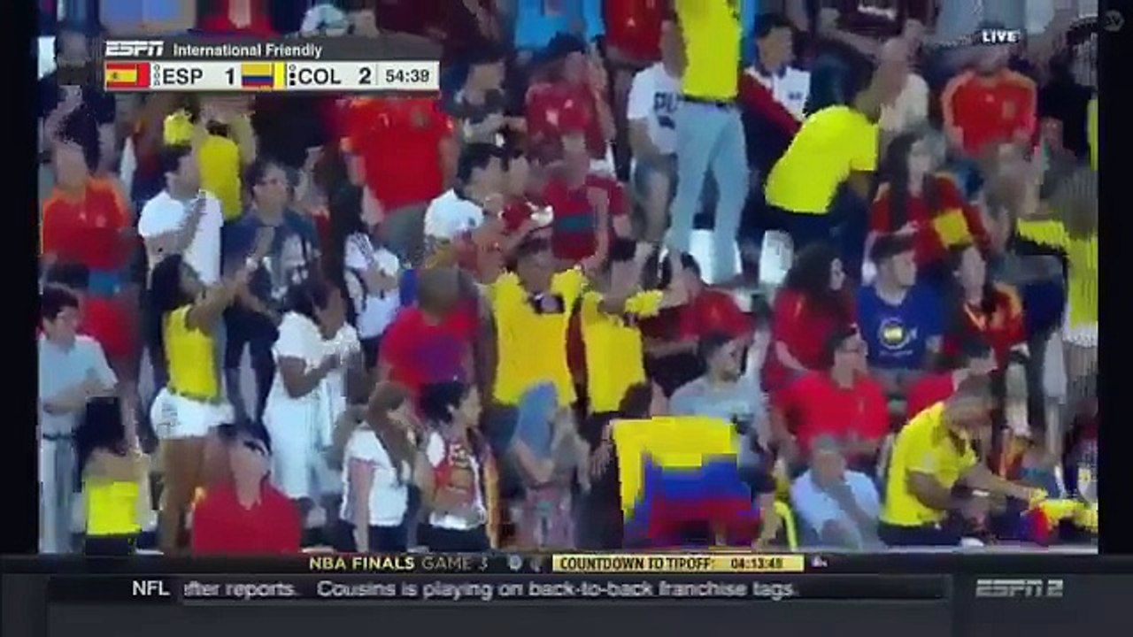 Falcao amazing header spain vs columbia7/6/2017