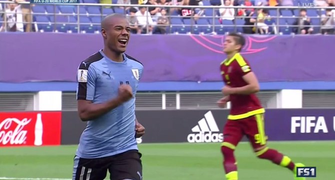 1-0 Nicolas De la Cruz Penalty Goal HD - Uruguay vs Venezuela 07.06.2017 HD